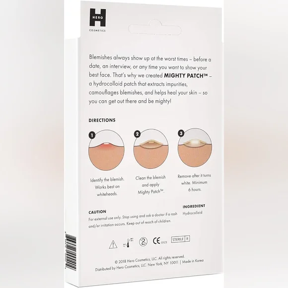 Mighty Patch Original from Hero Cosmetics - Hydrocolloid Spot Stickers 36 pcs - Picture 2 of 6